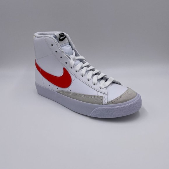 Nike Blazer Mid ' 77 White / Red Womens Shoes - Picture 7 of 8